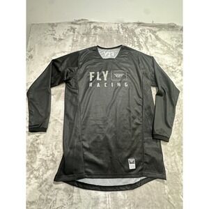 Fly Racing Performance Jersey Men's Size Medium Black Long Sleeve Moto‎ X EUC